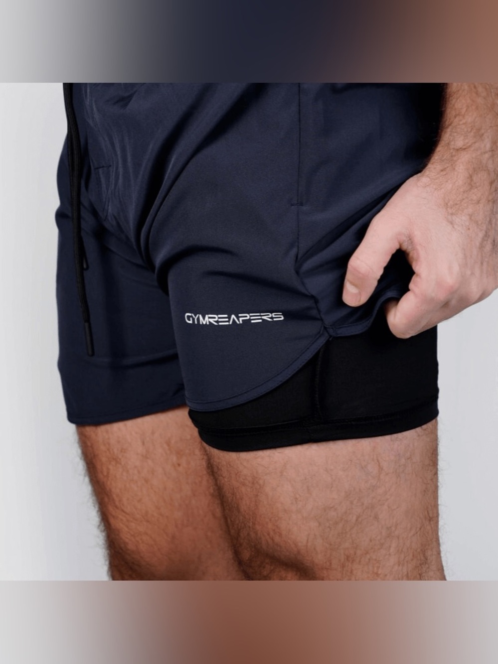 GymReapers Dynamic Training Shorts Navy Blue Men’s Large